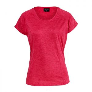 Pierre Robert Womens Sport Tee, Rouge Melange
