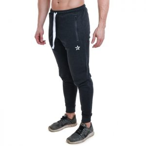 Star Nutrition Tapered Pants, Dark Grey Melange