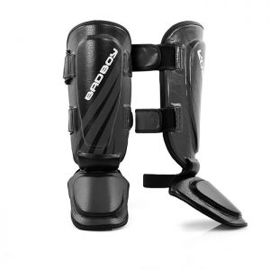 BAD BOY Training Series Impact Thai Shin Guards, Black/Grey