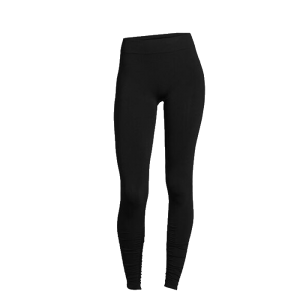 Seamless Rib Tights, Black