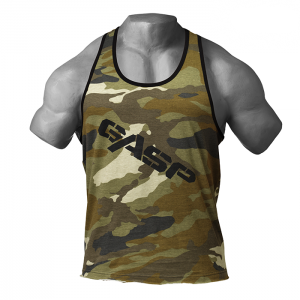 Vintage T-back, Green Camoprint