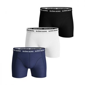 3-Pack Noos Solids Shorts, Blue Depths