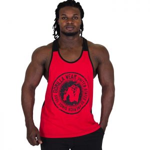 Roswell Tank Top, Red/Black