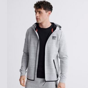 Gymtech Ziphood, Light Grey Marl