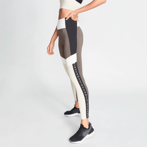 Kay Blocked Tights, Wood