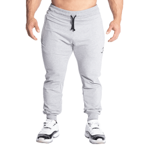 GASP Tapered Joggers, Light Grey Melange