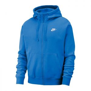 Nike Club Hoodie Full Zip, Pacific Blue