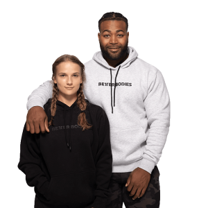 Logo Hoodie, Light Grey Melange