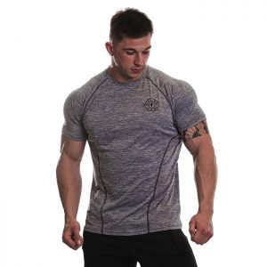 Gold's Gym Performance Raglan T-shirt, Grey Marl