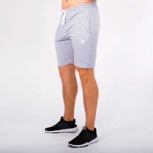 Star Raw Edge Shorts, Grey melange