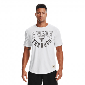 UA Project Rock Break Through SS, Onyx White