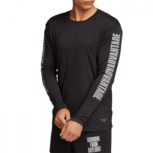 Night LS Performance Tee, Black Beauty