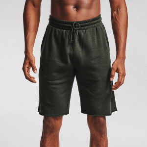UA Project Rock CC Fleece Short, Baroque Green