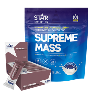 Supreme Mass, 4050 g + 12 x Star Nutrition Protein Bites, 35g