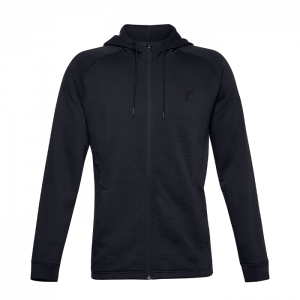 UA Project Rock CC Fleece Full zip, Black