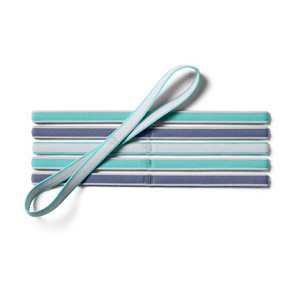 UA Mini Headbands, 6-Pack, Radial Turquoise
