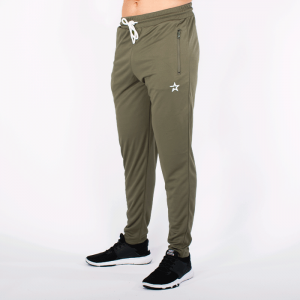 Star Tapered Mesh Pants, Olive