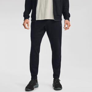 UA Project Rock Knit Track Pant, Black