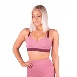 Waverly Sports Bra, Heather Pink