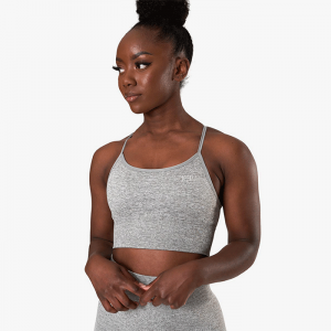 Queen Mesh Sport Bra, Taupe