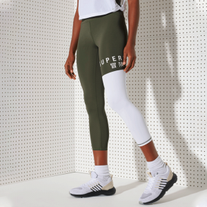 Training Graphic 7/8 Leggings, Army Khaki