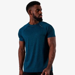 Training Mesh T-shirt v2, Dark Teal Melange