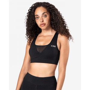 Rise Sports Bra, Black