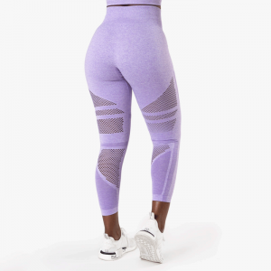 Queen Mesh 7/8 Tights, Lavender Melange