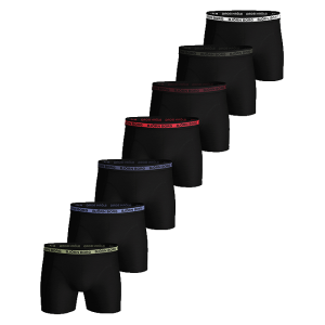7-Pack Seasonal Solid Sammy Shorts, Black Beauty