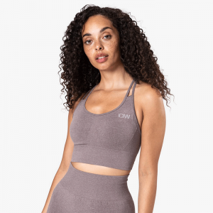 Define Seamless Sports Bra, Faded Violet Melange