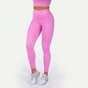 Rib Seamless Legging, Bubblegum Pink