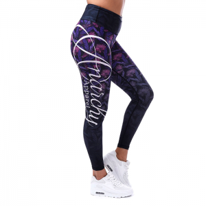 Cloverfield Leggings, Purple/Black