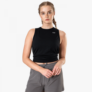 Devotion Tie Tank Top, Black