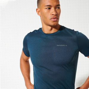 Training Active Tee, Zinc Blue Stripe