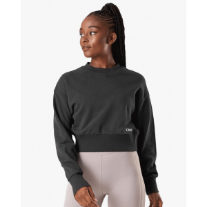 Inhale Crewneck, Dark Stone