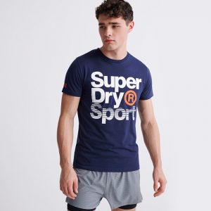 Core Sport Graphic Tee, Dress Blue