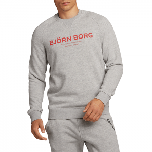 Borg Sport Crew, Light Grey Melange