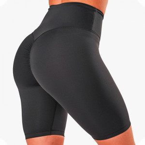 Scrunch V-Shape Biker Shorts, Anthracite