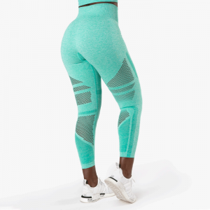 Queen Mesh 7/8 Tights, Mint Melange