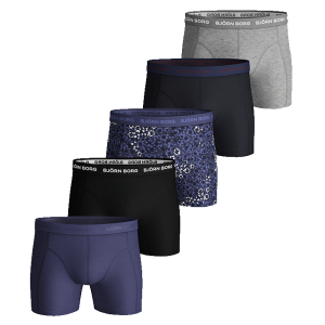 5-Pack BB Ditsy Flower Sammy Shorts, Crown Blue