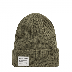 Ribbed NYC Patch Cuff, Olive