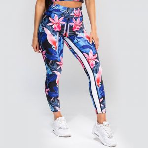 White Stripe Collection Tights, Miami Nights