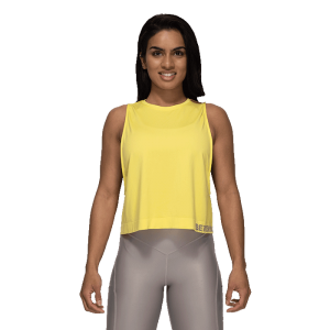 Rockaway Seamless Tank, Lemon Yellow