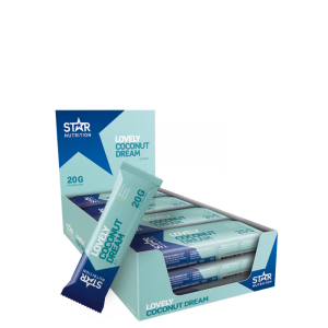 12 x Star Nutrition Protein Bar, 55g, Coconut - kort datum