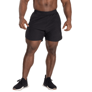 Essex Stripe Shorts, Black/Grey