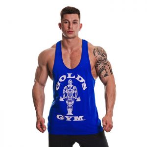 Gold's Gym Muscle Joe Premium Stringer Vest, royal blue