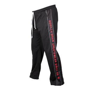 Functional Mesh Pants, Black/Red