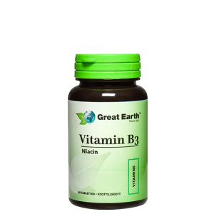 Vitamin B3 Niacin, 60 tablettia