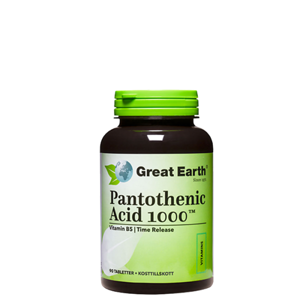 Pantothenic Acid, 1000 mg, 90 tablettia
