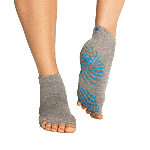 Heather Grey Toeless Grippy Socks
